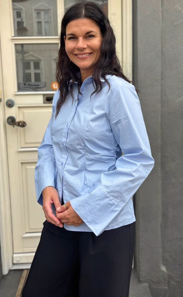 Neo Noir Skjorte - Caroli - Light Blue