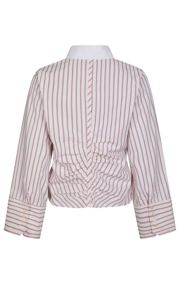 Neo Noir Skjorte - Francesca Stripe - Rose