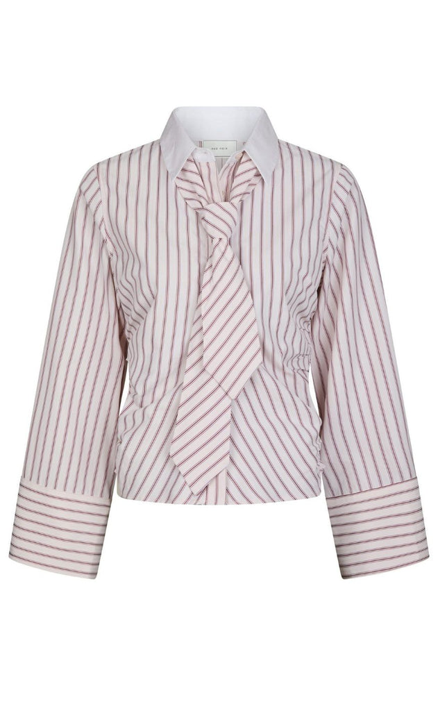 Neo Noir Skjorte - Francesca Stripe - Rose