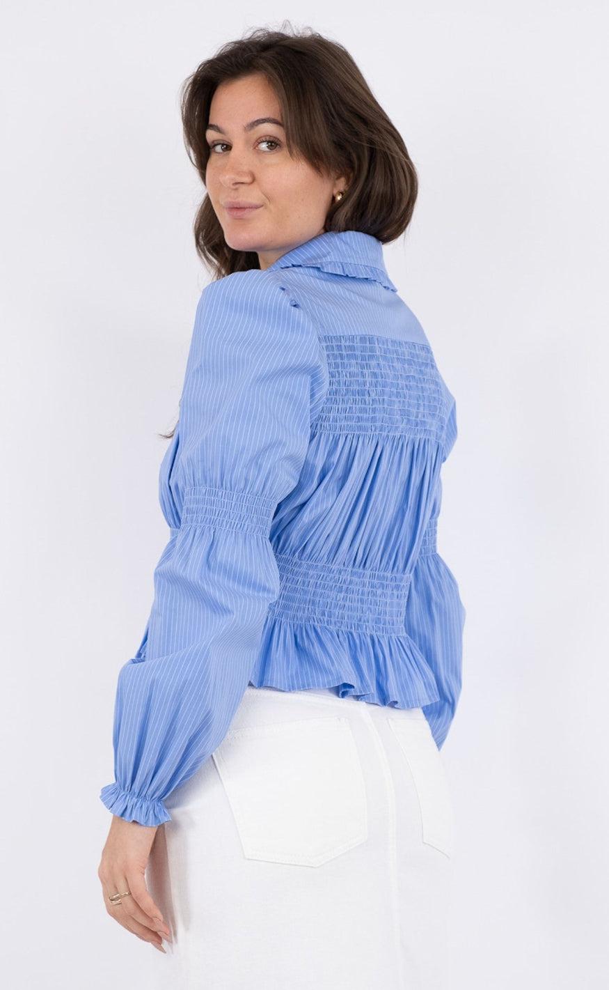 Neo Noir Skjorte - Kella - Light Blue