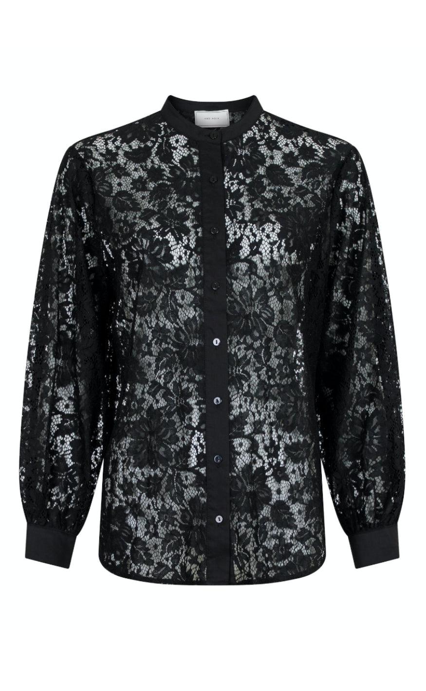 Neo Noir Skjorte - Mae Lace - Black