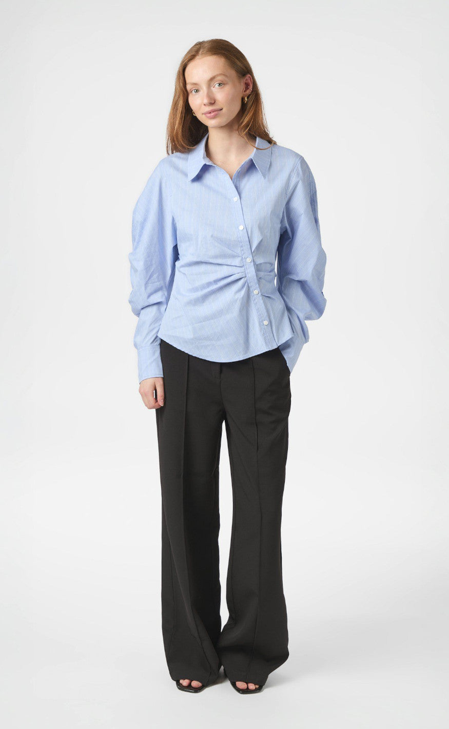 Neo Noir Skjorte - Neolla Flannel - Light Blue