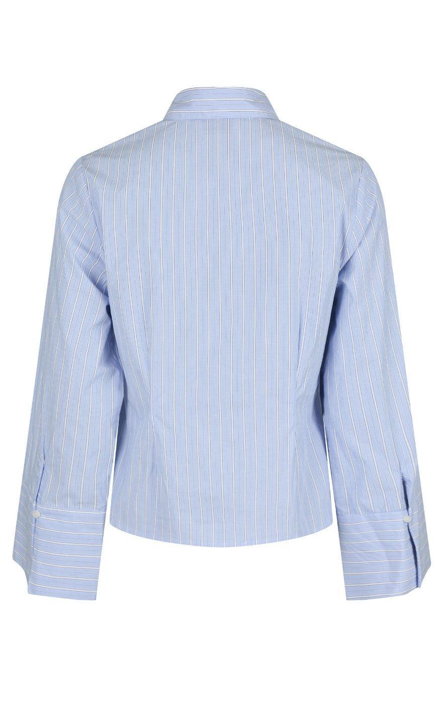 Neo Noir Skjorte - Rosa Stripe - Light Blue