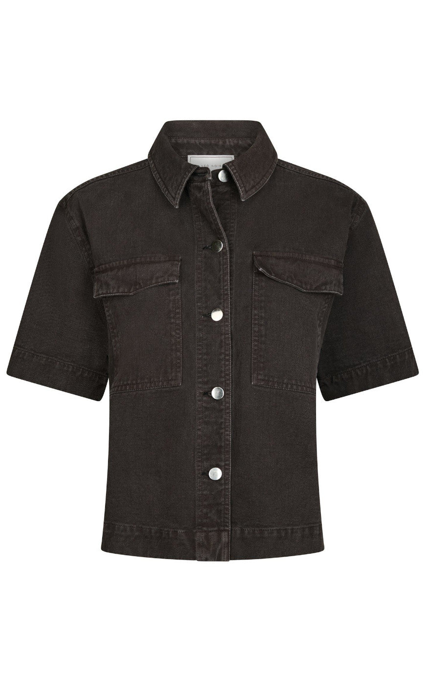 Neo Noir Skjorte - Tiki - Dark Brown