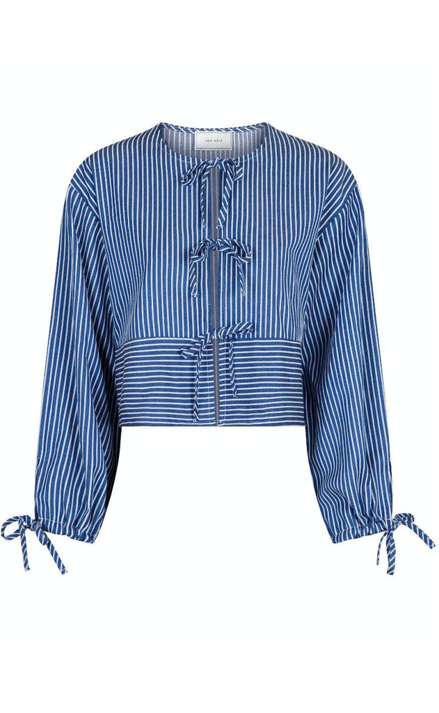 Neo Noir Skjorte - Wanda Stripe - Blue