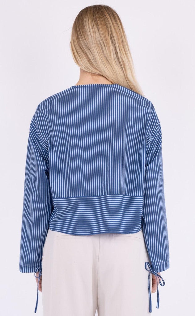 Neo Noir Skjorte - Wanda Stripe - Blue