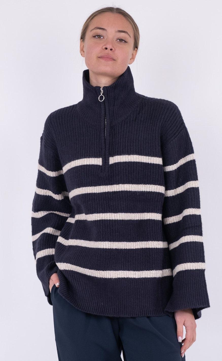 Neo Noir Strik - Nevena - Navy/Sand