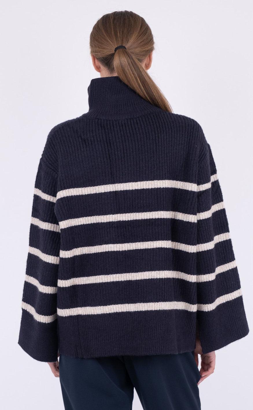 Neo Noir Strik - Nevena - Navy/Sand