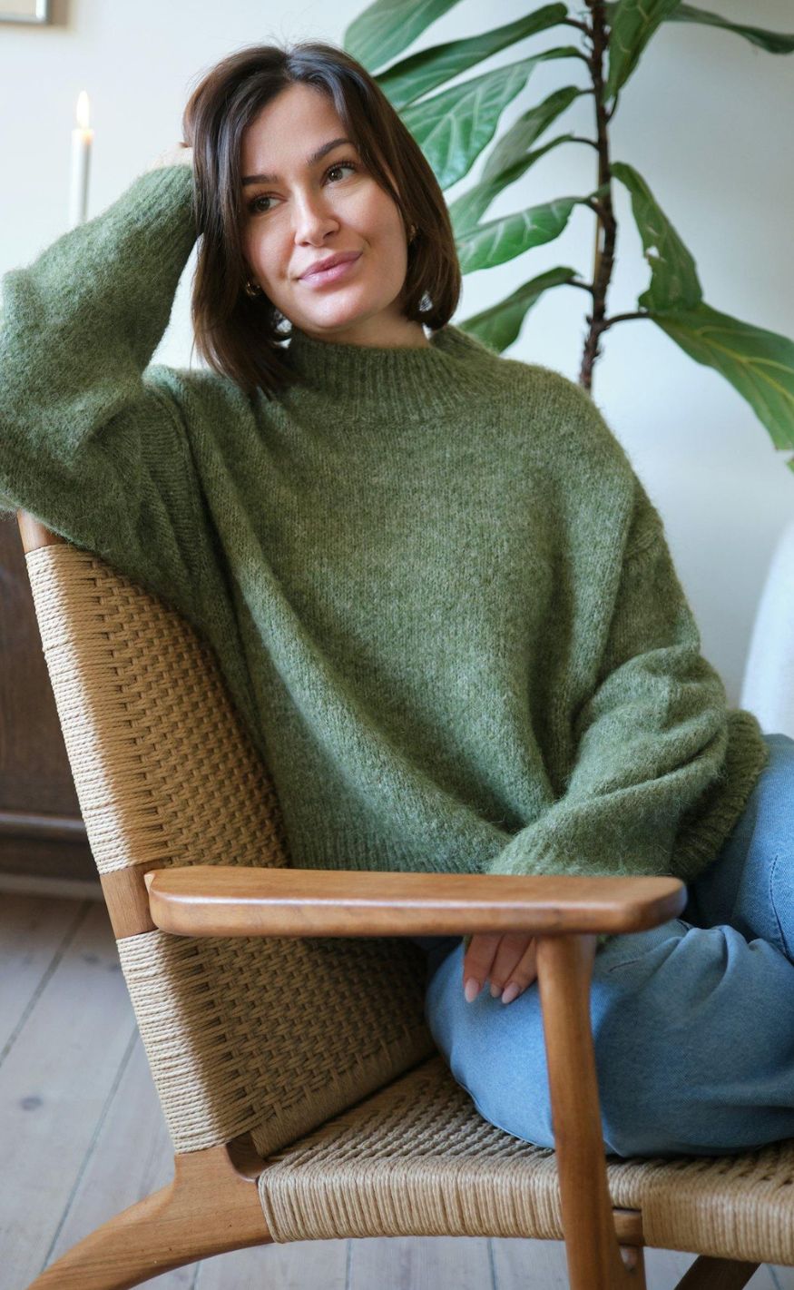 Neo Noir Strik - Paulina Fluffy - Dusty Green