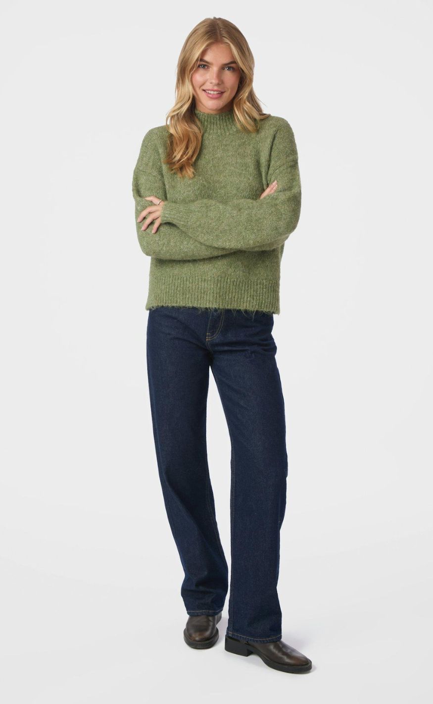 Neo Noir Strik - Paulina Fluffy - Dusty Green