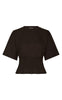Neo Noir T-shirt - Dray Boxy Smock - Dark Brown