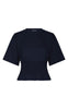 Neo Noir T-shirt - Dray Boxy Smock - Navy