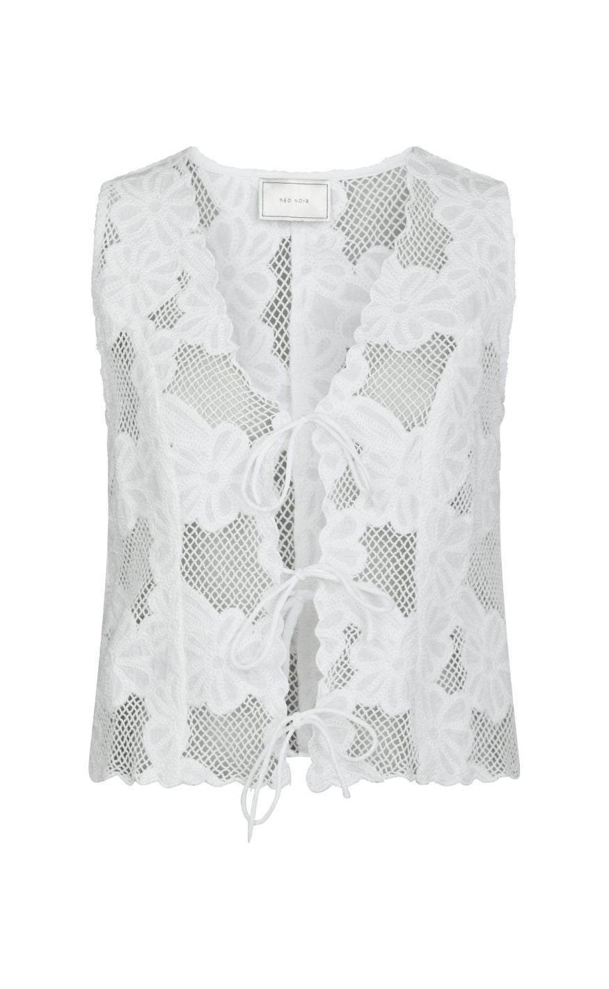 Neo Noir Top - Alboa Embroidery - Off White