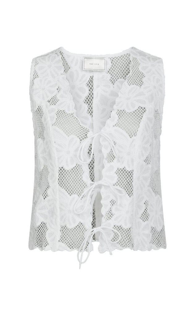 Neo Noir Top - Alboa Embroidery - Off White