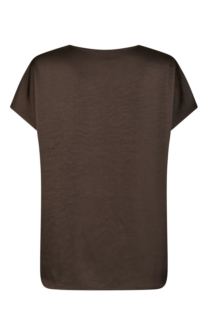 Neo Noir Top - Annabeth - Dark Brown