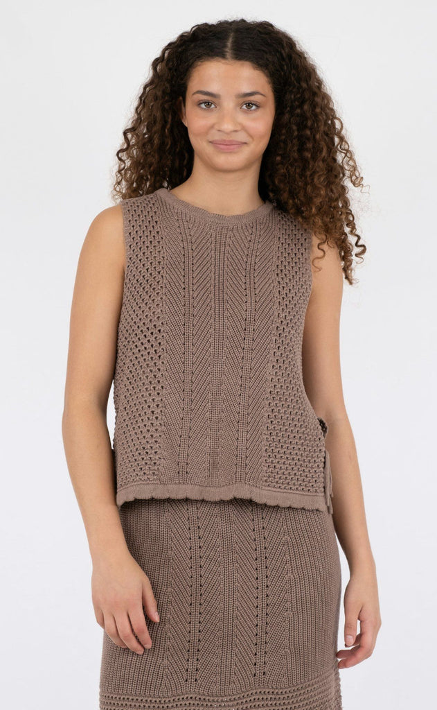 Neo Noir Top - Aritza - Dusty Brown