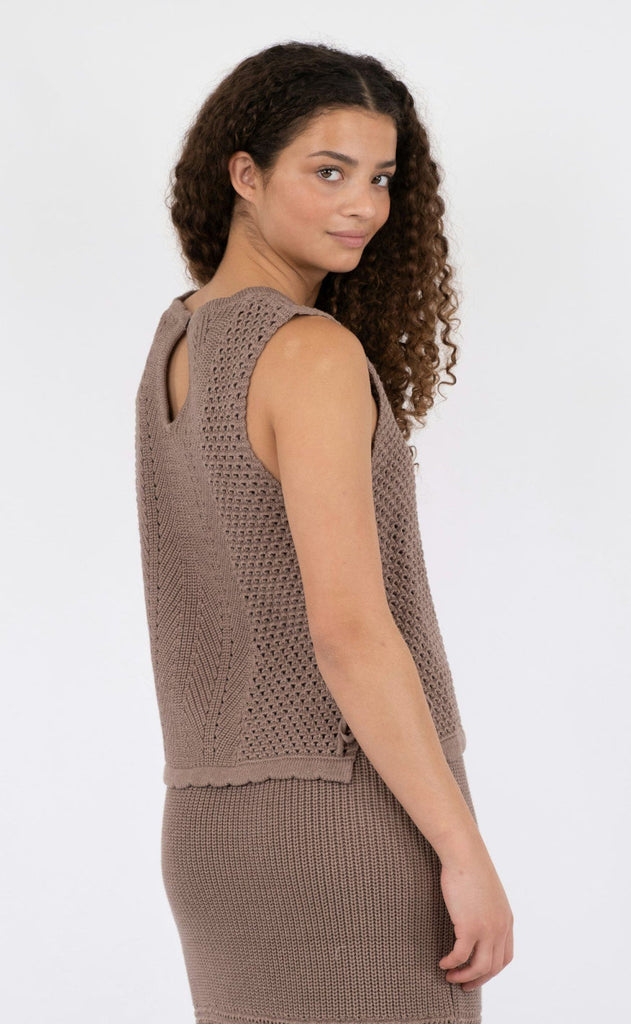 Neo Noir Top - Aritza - Dusty Brown