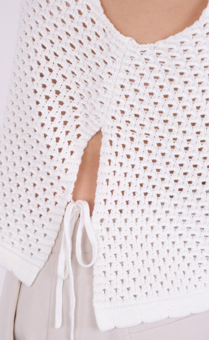 Neo Noir Top - Aza Crochet - Off White