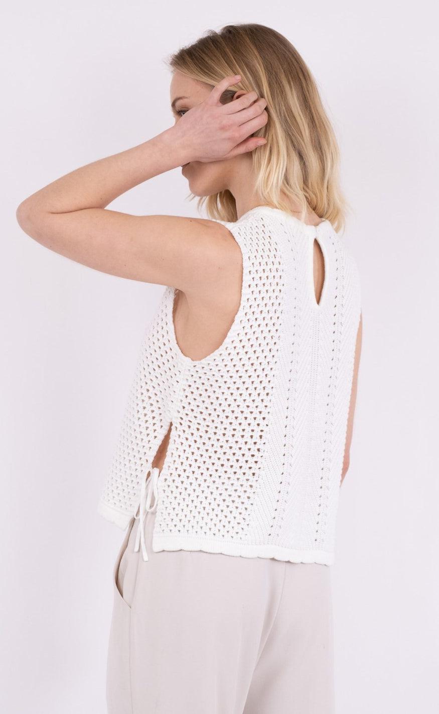 Neo Noir Top - Aza Crochet - Off White