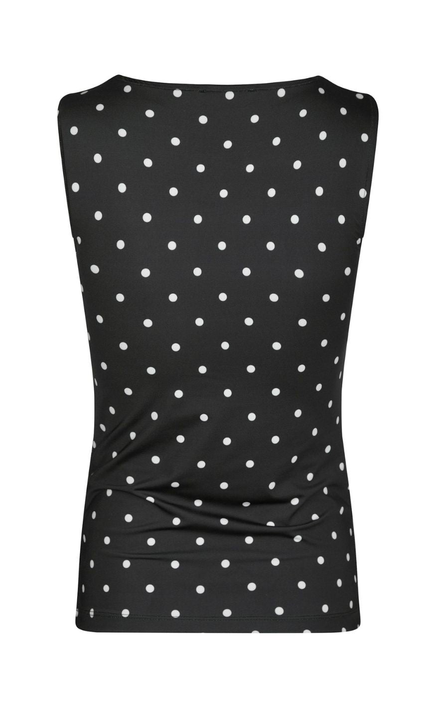 Neo Noir Top - Ditty Jersey Dot - Black
