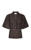 Neo Noir Top - Evienne S Voile - Dark Brown