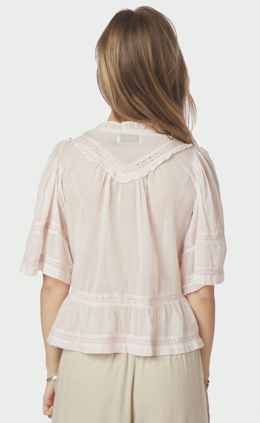 Neo Noir Top - Evienne S Voile - Light Pink