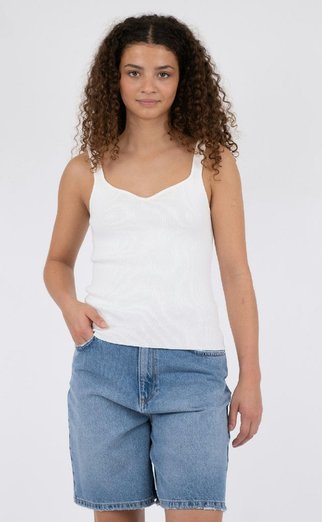 Neo Noir Top - Hanora - White