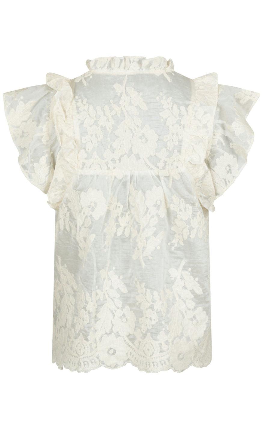 Neo Noir Top - Jayla Big Embroidery - Off White