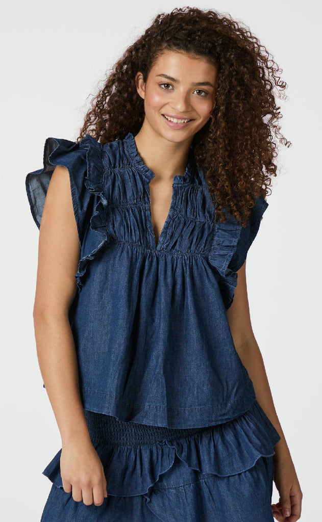 Neo Noir Top - Jayla Denim - Blue