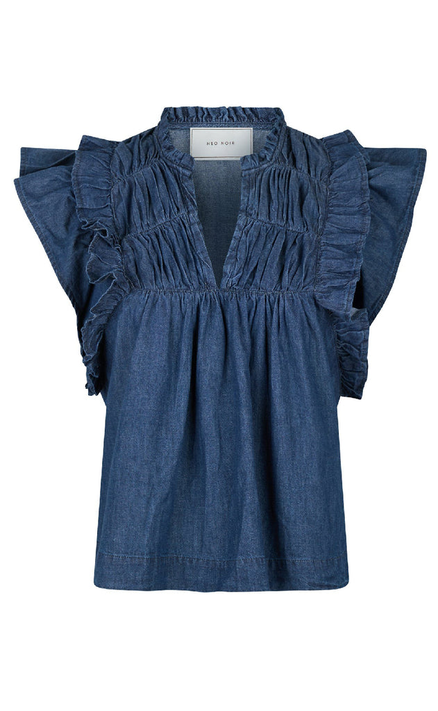 Neo Noir Top - Jayla Denim - Blue