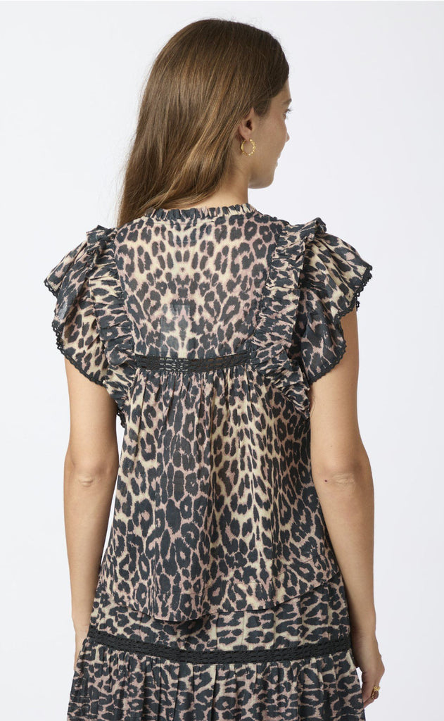 Neo Noir Top - Jayla - Leopard