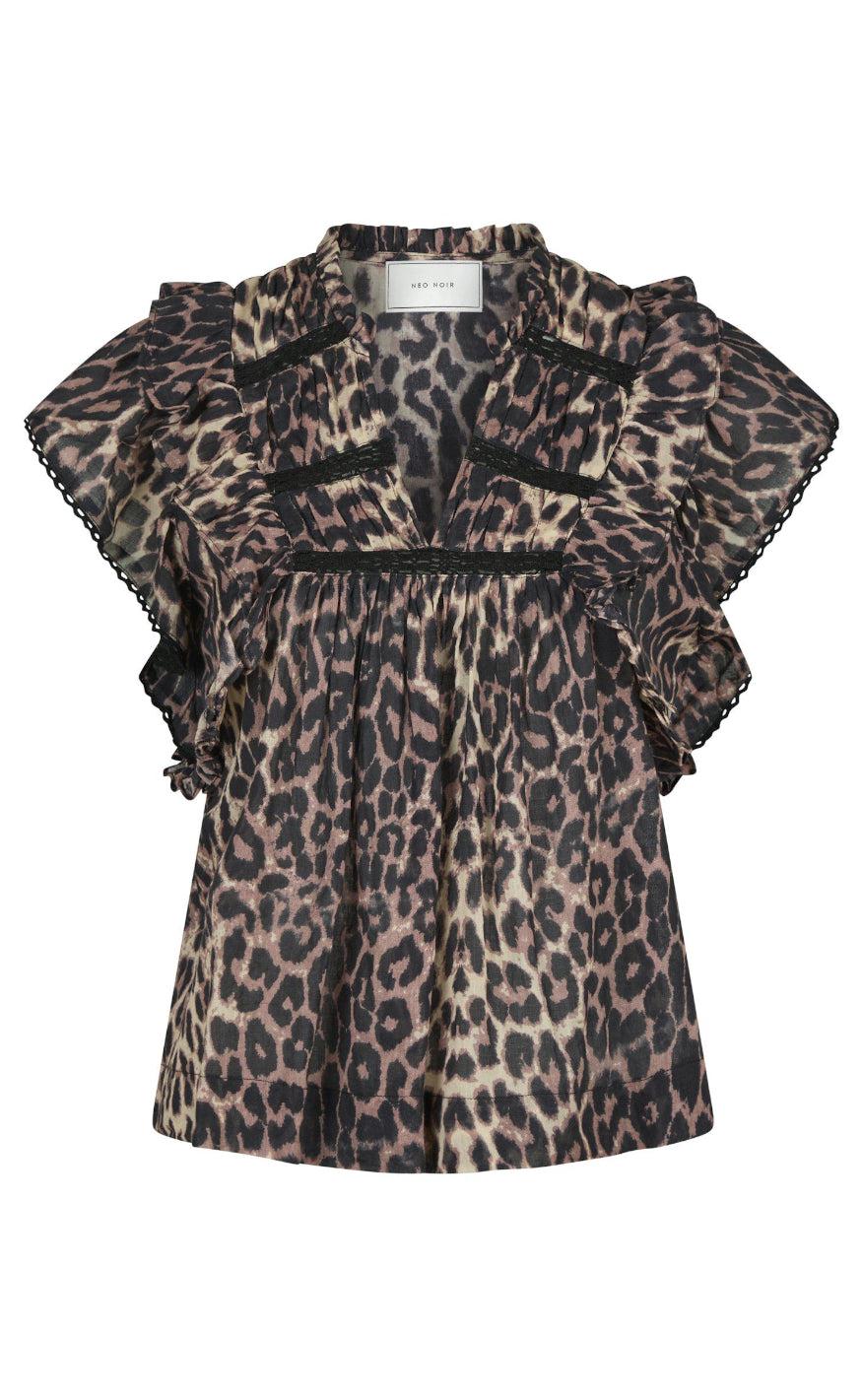 Neo Noir Top - Jayla - Leopard