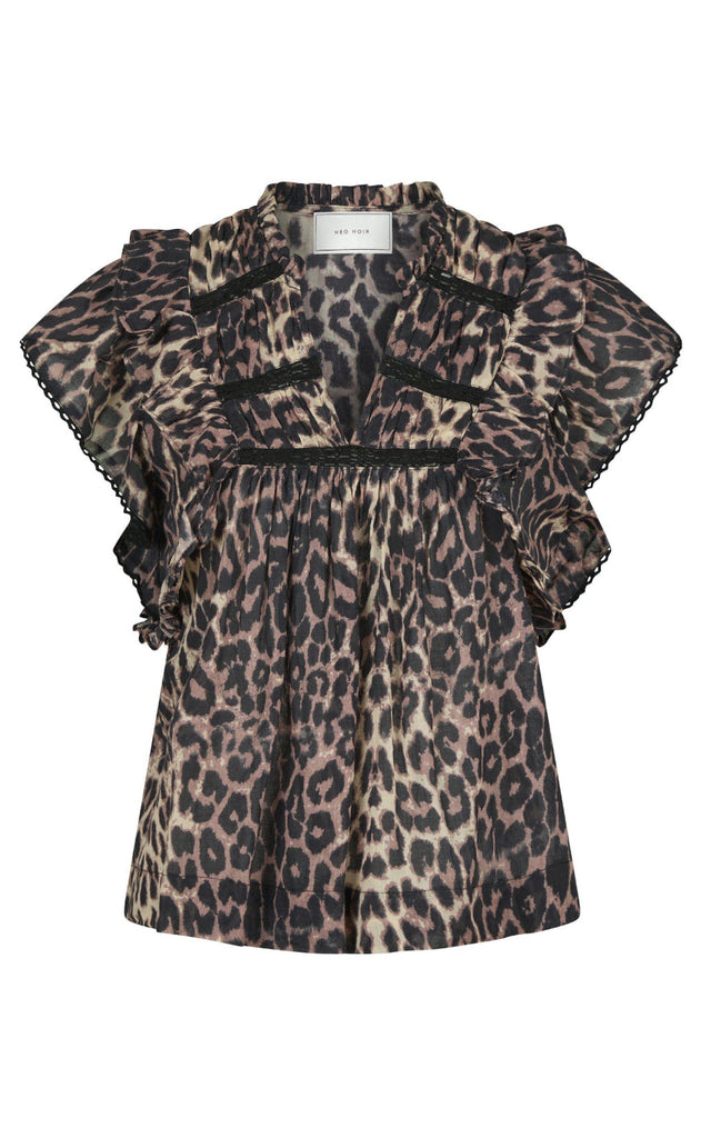 Neo Noir Top - Jayla - Leopard