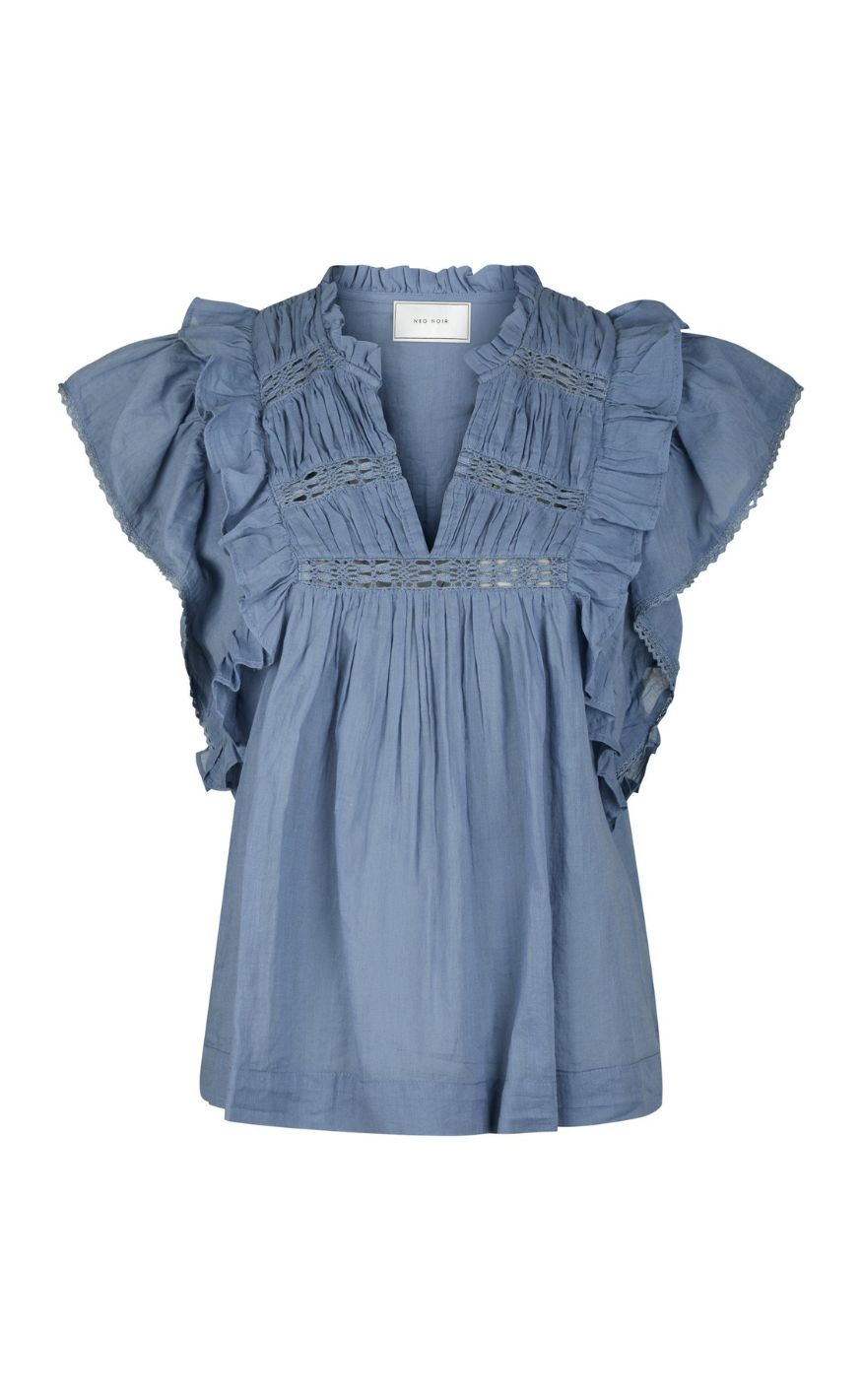 Neo Noir Top - Jayla - Smoke Blue
