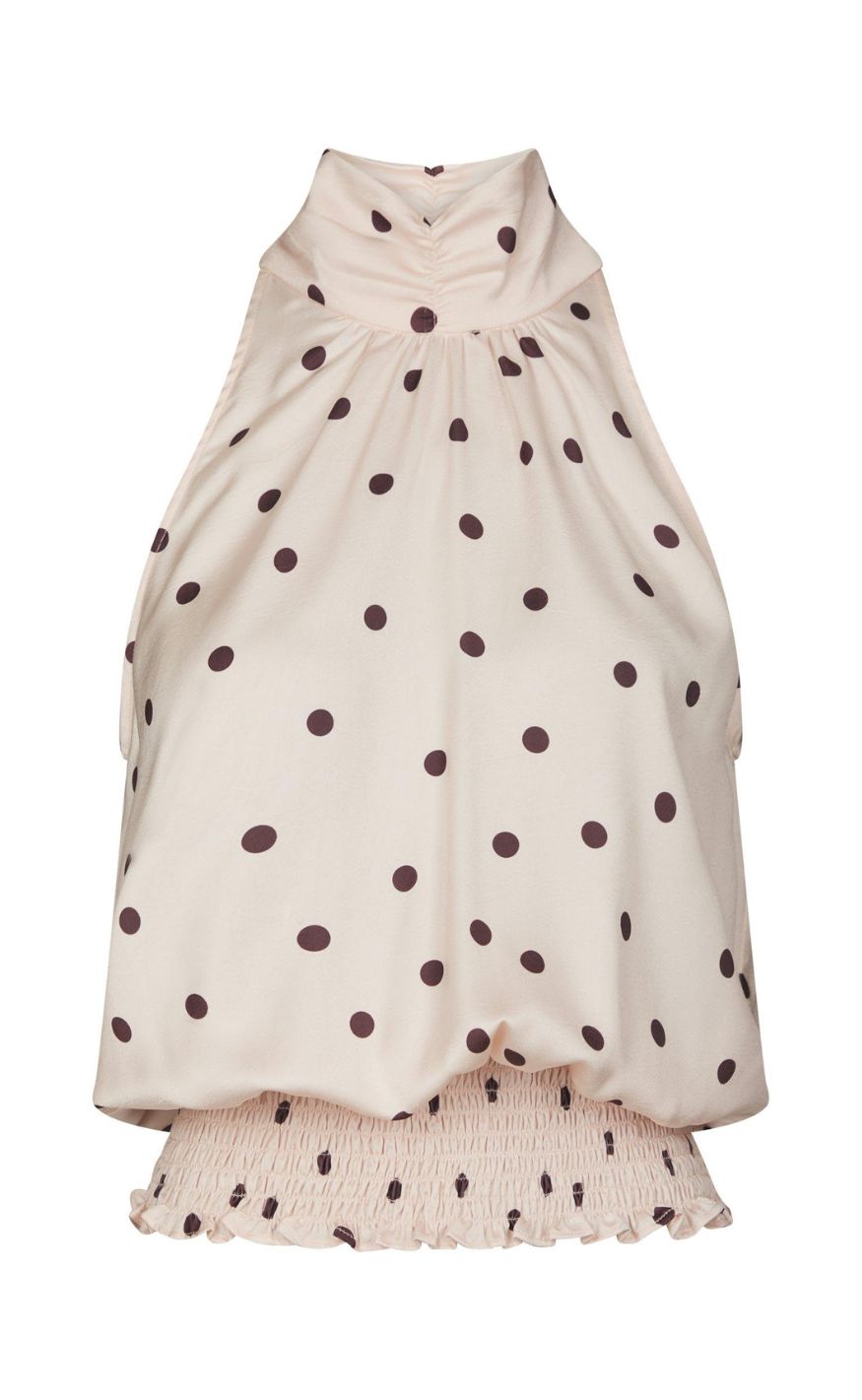 Neo Noir Top - Jos Big Dot - Light Pink