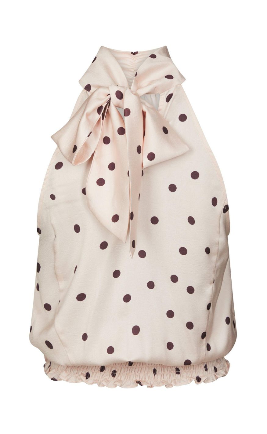 Neo Noir Top - Jos Big Dot - Light Pink