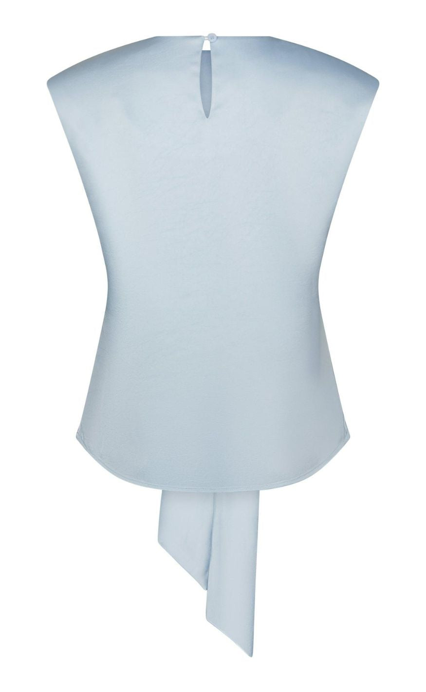 Neo Noir Top - Katarim Heavy Sateen - Light Blue