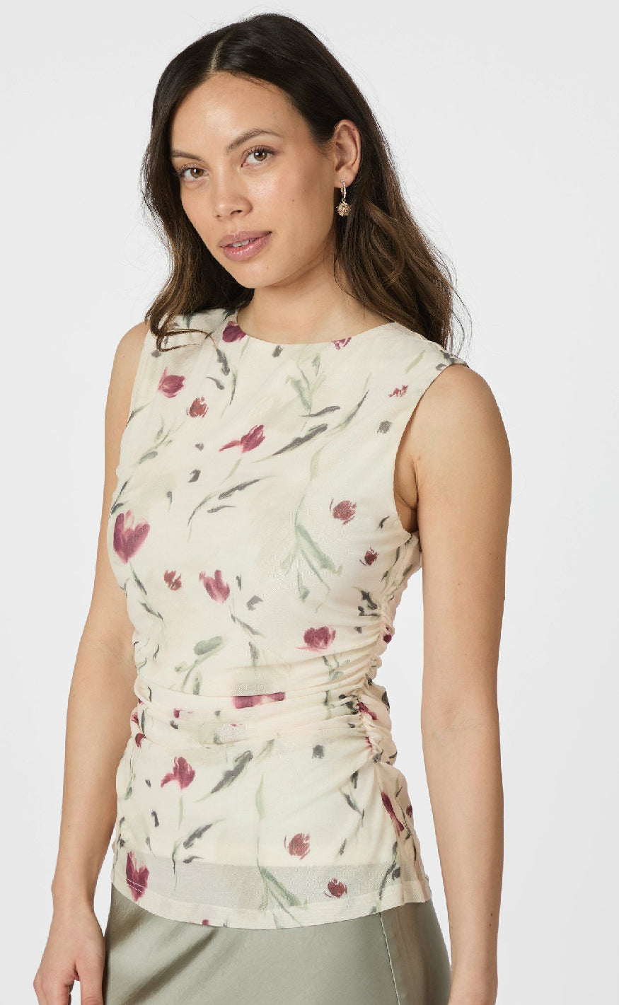 Neo Noir Top - Liblana Artist Mesh - Creme