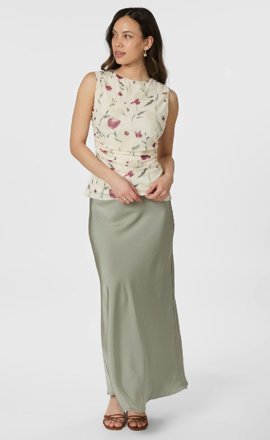 Neo Noir Top - Liblana Artist Mesh - Creme