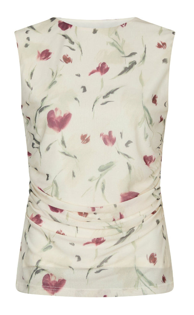 Neo Noir Top - Liblana Artist Mesh - Creme