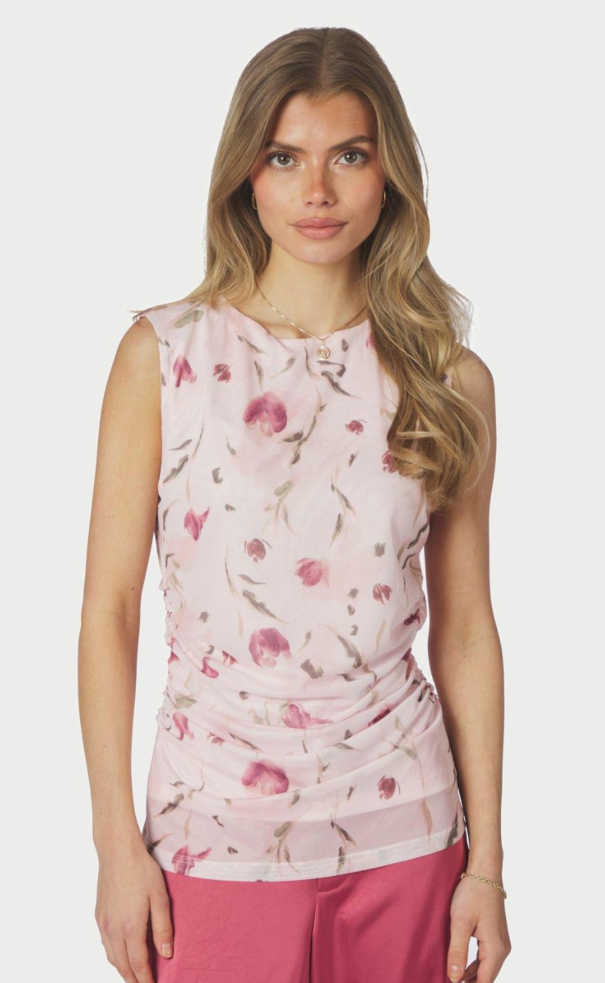 Neo Noir Top - Liblana Artist Mesh - Light Pink