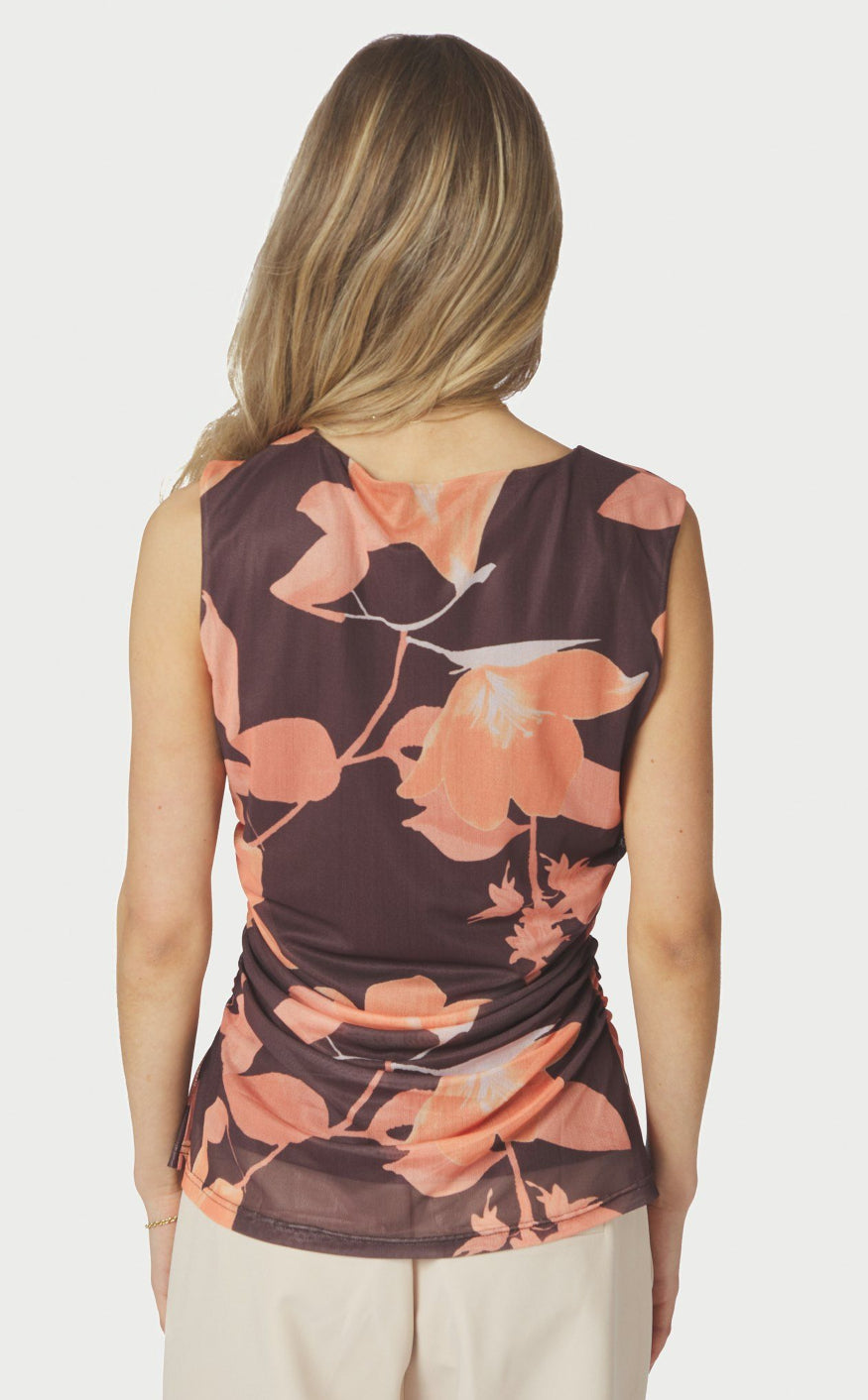 Neo Noir Top - Liblana Flower - Brown
