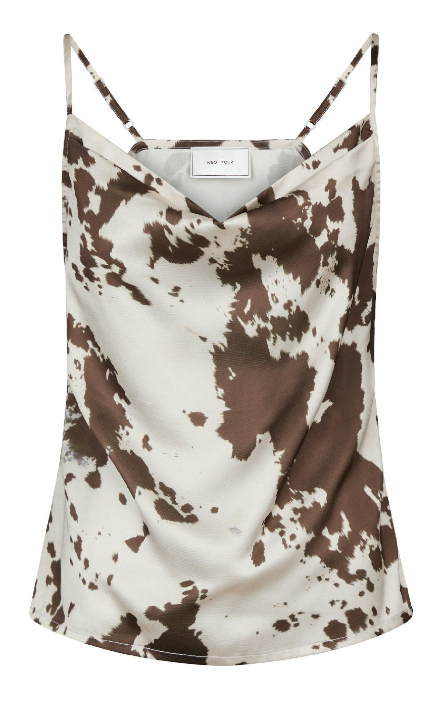 Neo Noir Top - Lindy Cow Print - Brown