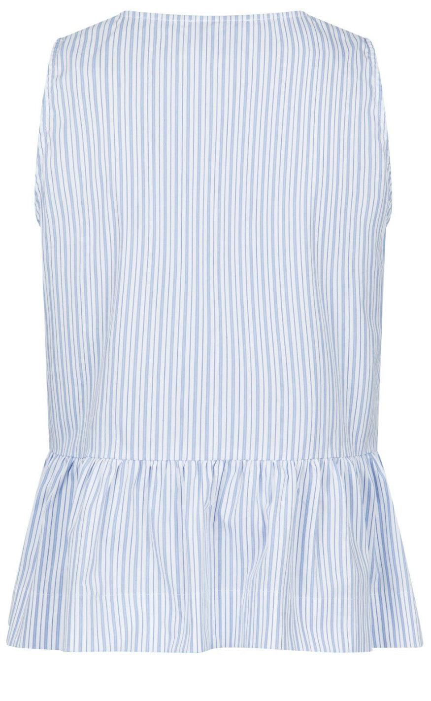 Neo Noir Top - Manja Stripe - Light Blue