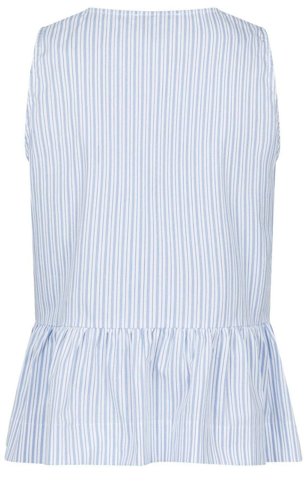 Neo Noir Top - Manja Stripe - Light Blue