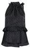 Neo Noir Top - Margy Bedazzled Top - Black