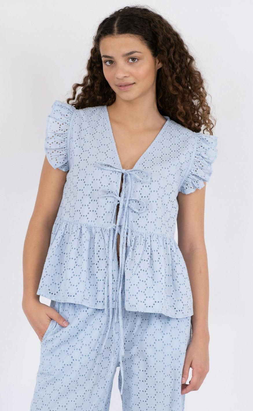 Neo Noir Top - Palasi - Light Blue