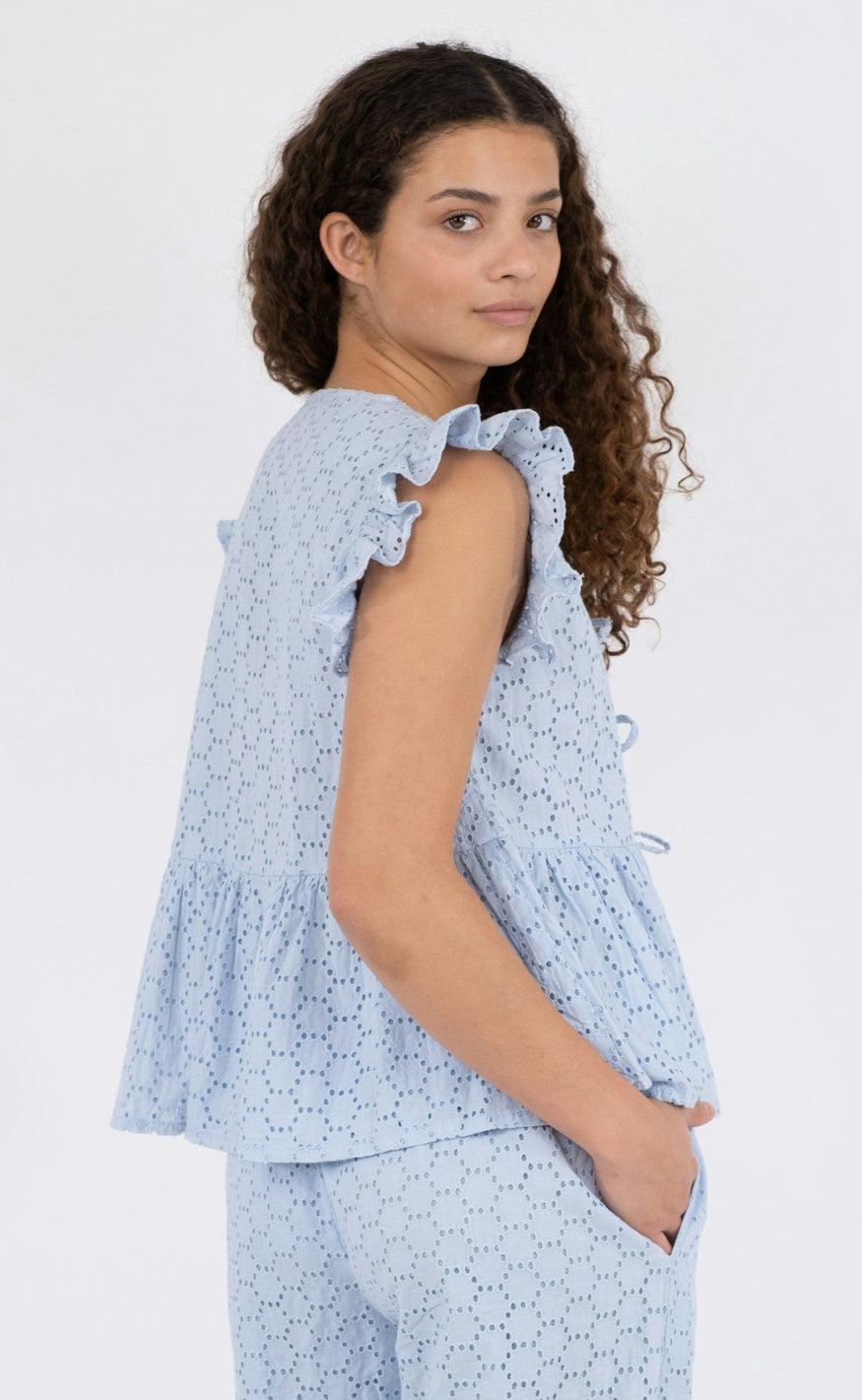 Neo Noir Top - Palasi - Light Blue