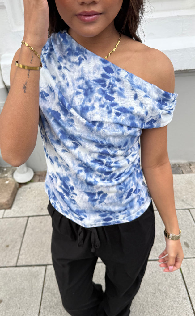 Neo Noir Top - Peri Mesh - Light Blue