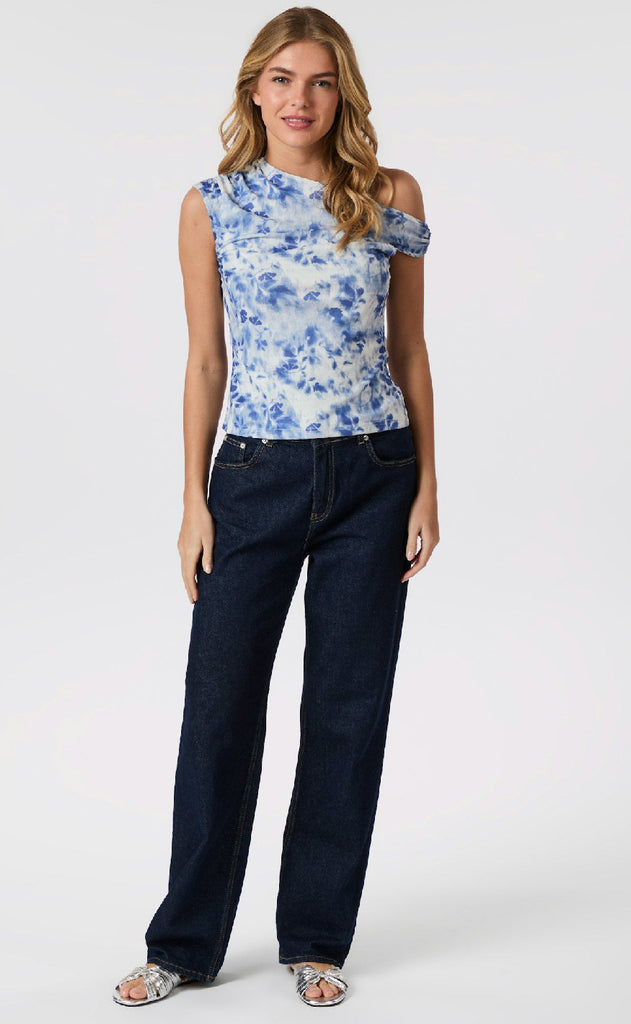 Neo Noir Top - Peri Mesh - Light Blue